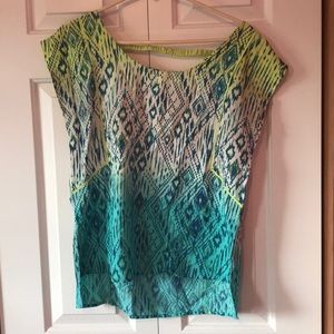 American Eagle tribal print blouse